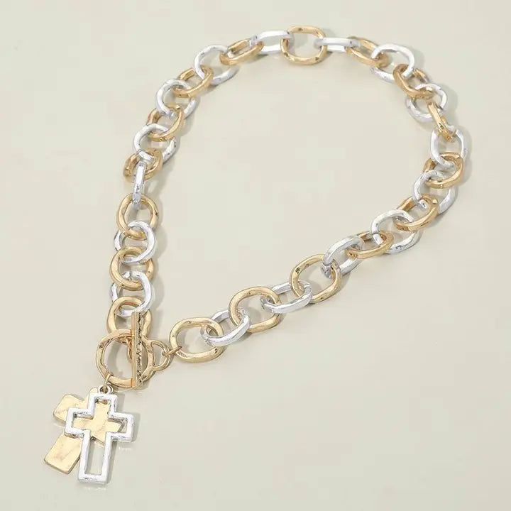 Chunky Cross Necklace
