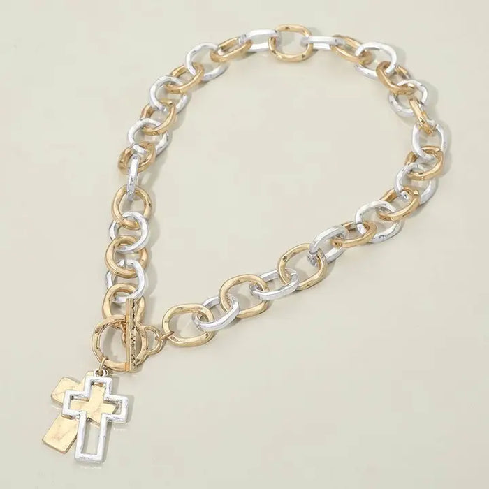 Chunky Cross Necklace
