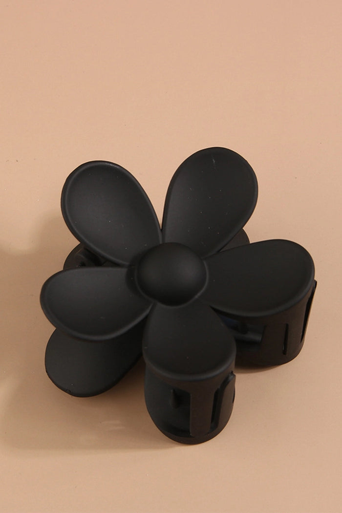 Black Flower Clip