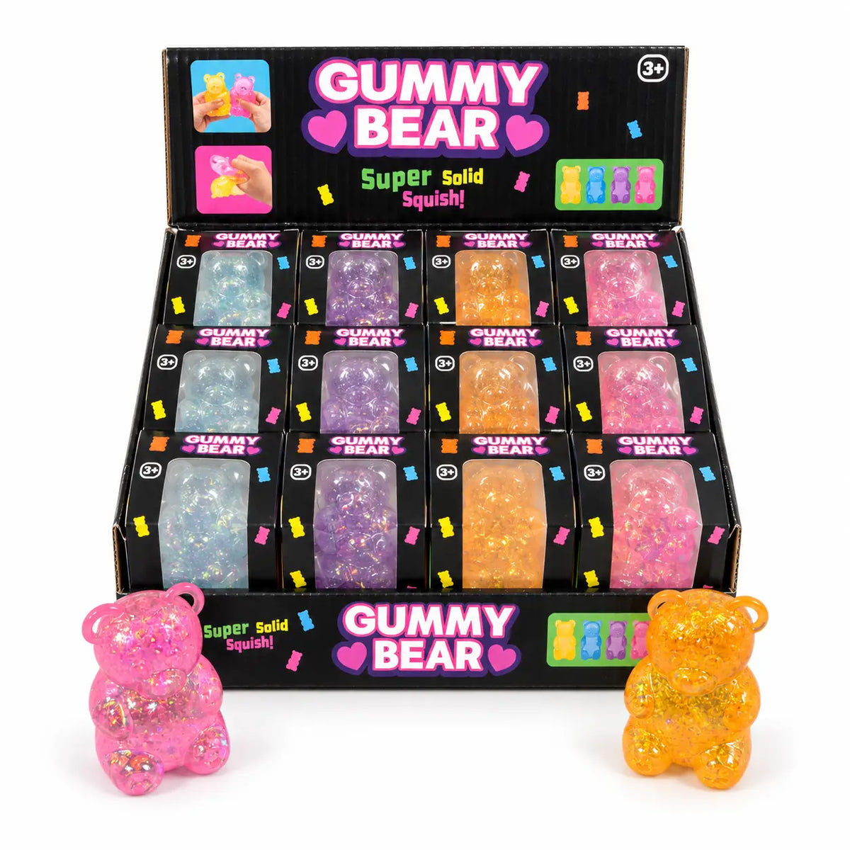 Glitter Gummy Bear Squishy