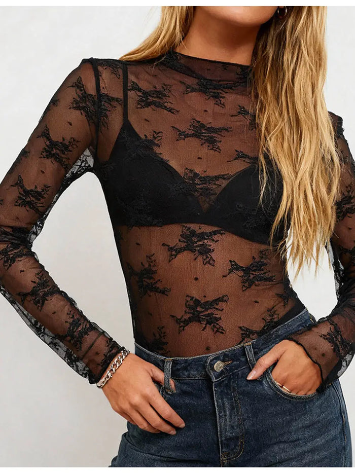 Black Lace Top