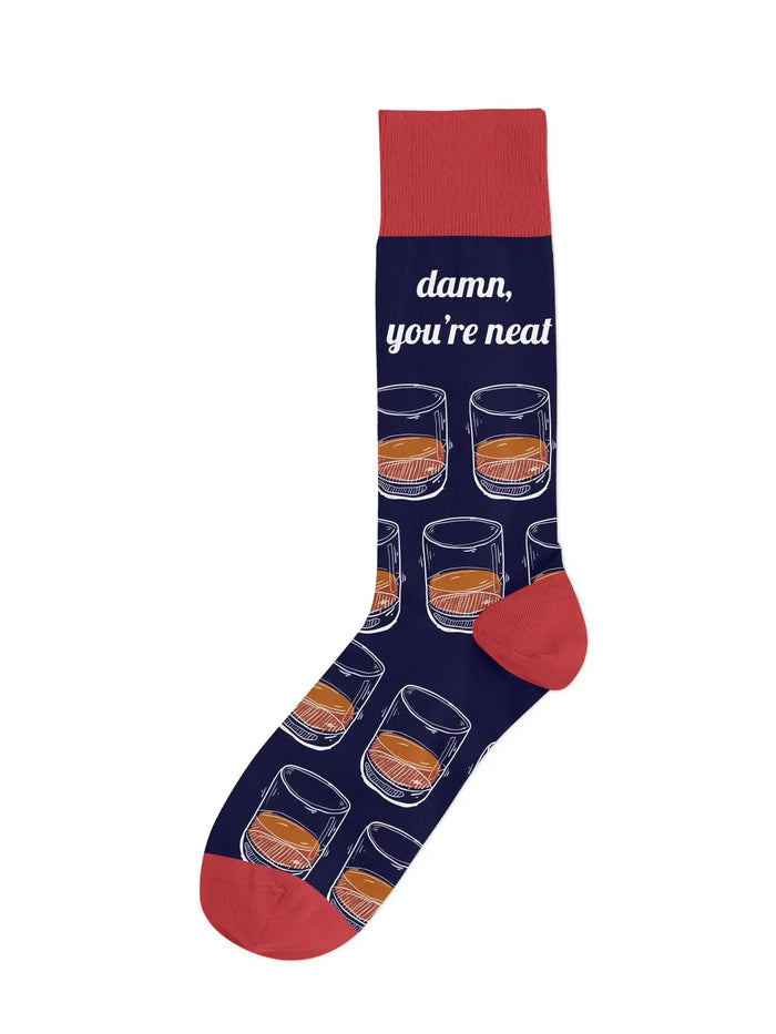 "Damn, You're Neat" Bourbon Socks