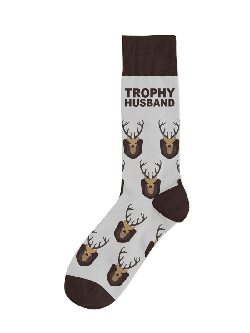 "Trophy Husband" Deer Socks