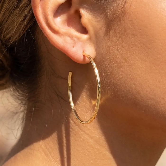 Thin Gold Hoops
