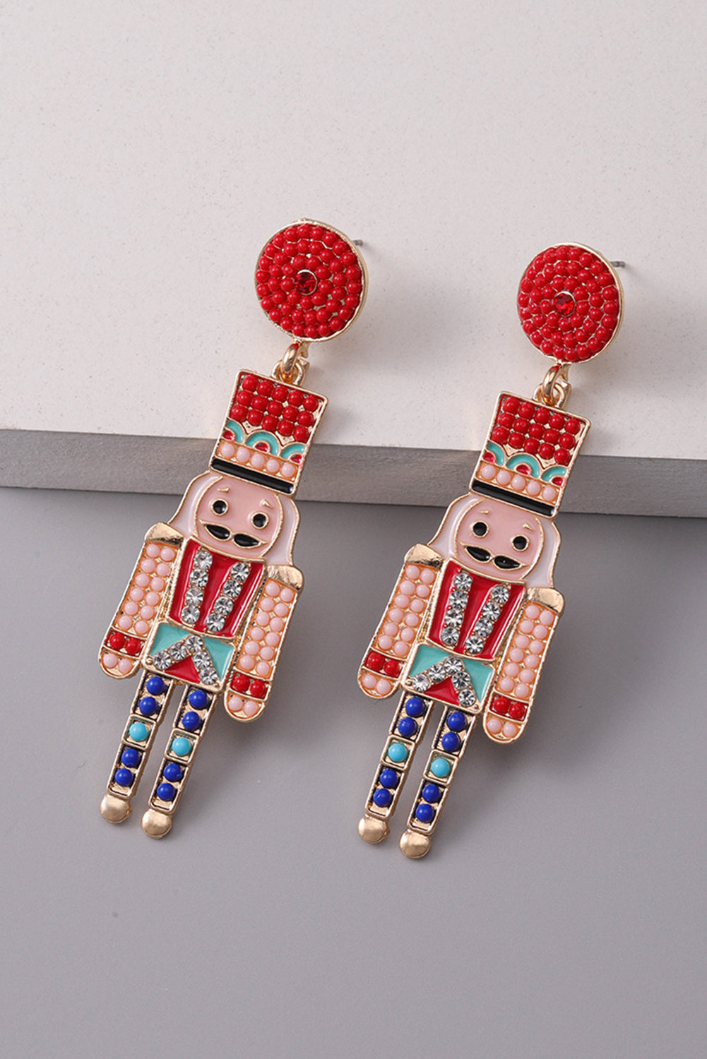 Beaded Nutcracker Earrings