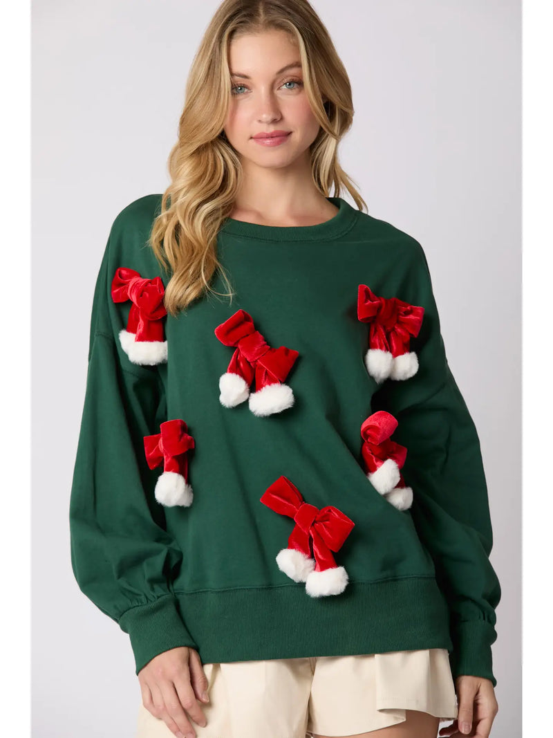 Santa Bows Sweatshirt