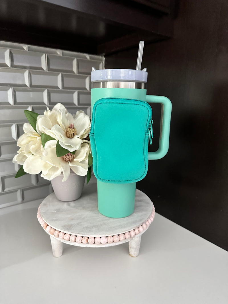 Mint 40oz Stainless Steel Cup w/ Attachable Pouch