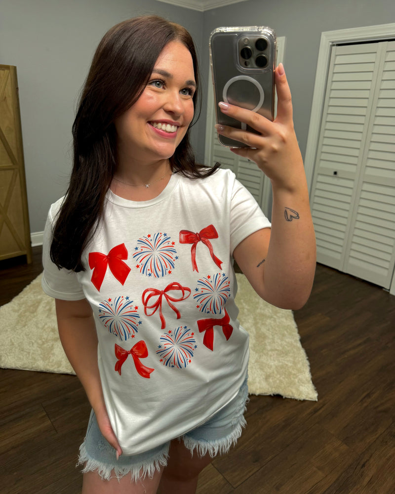 Bow and Firework T Shirt