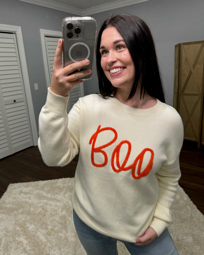 "Boo" Sweater