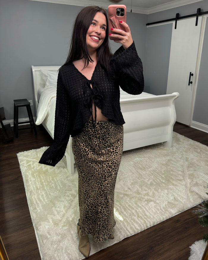 Brooklyn Leopard Skirt