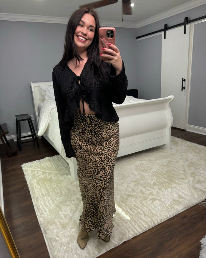 Brooklyn Leopard Skirt