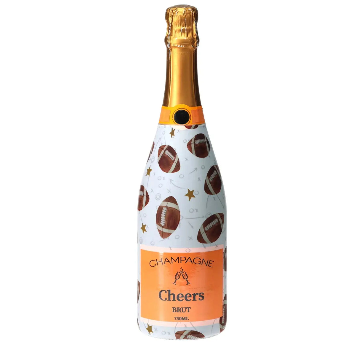 Beau Bottles - Football Champagne Wrap