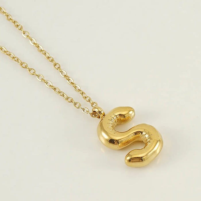 18K Gold Letter Necklace (S)