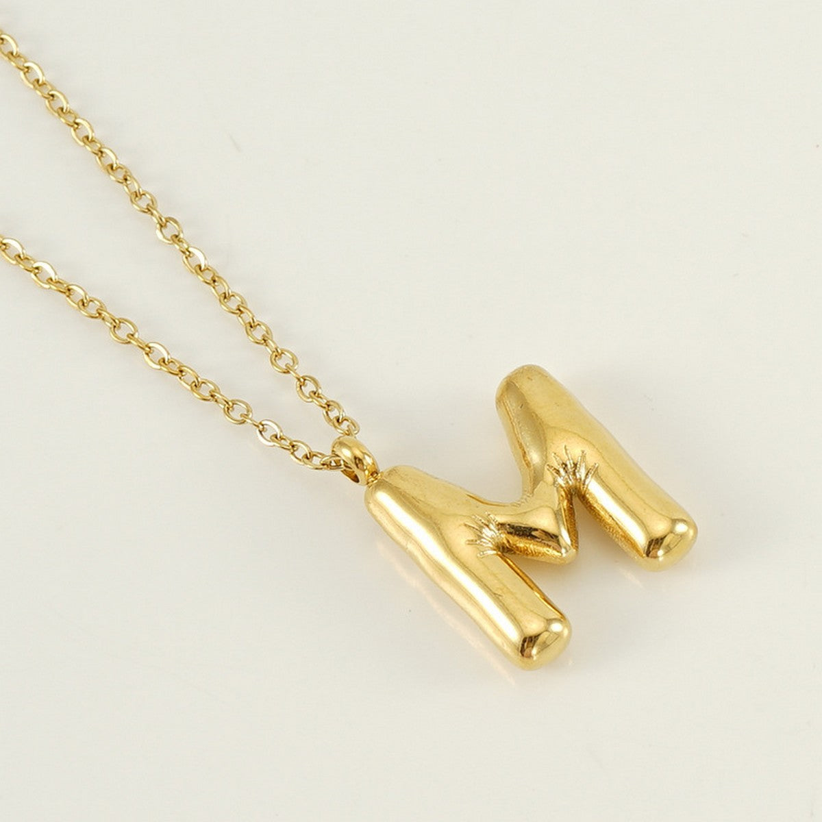 18K Gold Letter Necklace (M)