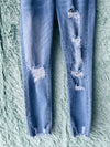 Light Wash Ripped Boyfriend Jeans
