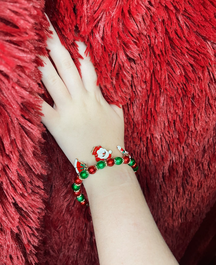 Christmas Beaded Bracelet