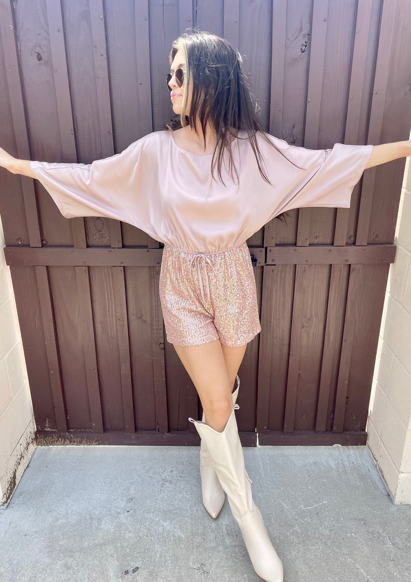 Poppin' Champagne Romper